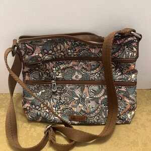Sakroots Ladies Crossbody Bag Sienna Spirit Desert Floral
